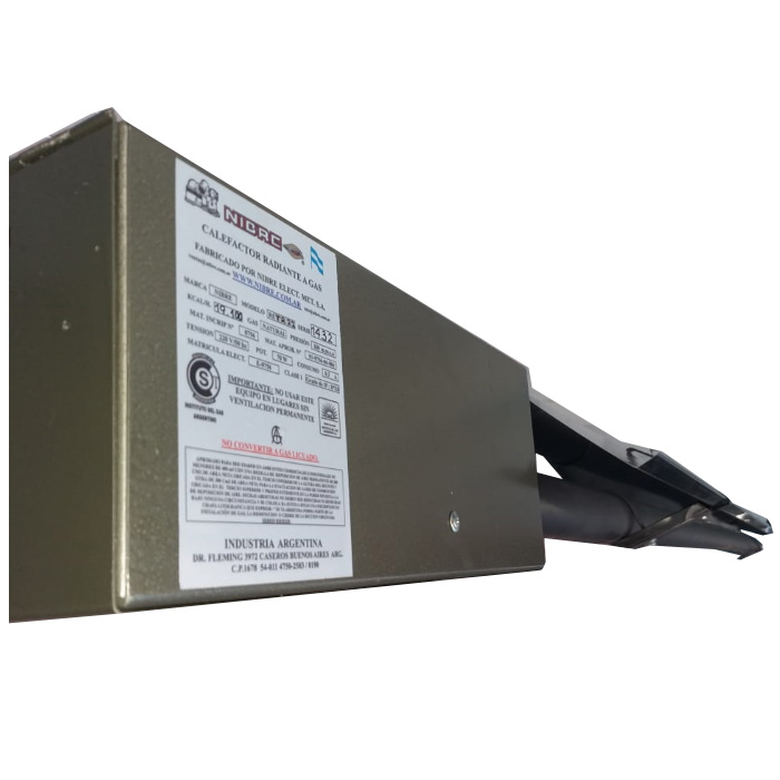 Tubo radiante para calefacción industrial
